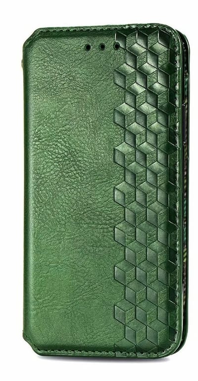 Hoesje geschikt voor Samsung Galaxy A36 - Bookcase - Pasjeshouder - Portemonnee - Diamantpatroon - Kunstleer - Groen