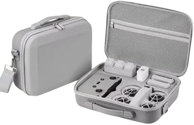 EtuiTab DJI NEO - Waterdichte Harde Etui - Schouderriem - Zwart