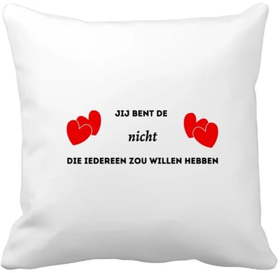 Akyol - jij bent de nicht die iedereen zou willen hebben Kussen hoes - Nicht - geweldige nicht - liefste nicht - verjaardag - cadeau - kado - bedankje - geschenk - 40 bij 40 cm