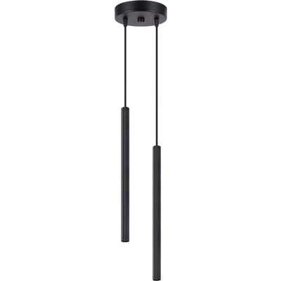 Sollux Lighting Hanglamp Arche - G9 - zwart - staal - 15x15x118cm