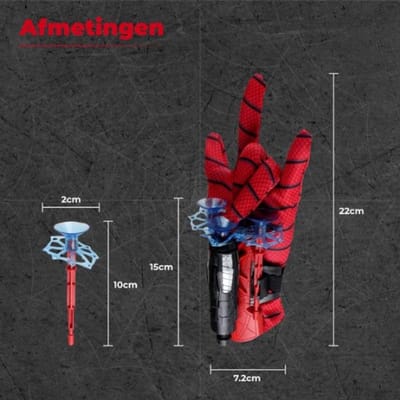 Mavora~Web Shooter - gebaseerd op Spiderman - Spiderman handschoen - Launcer - Speelgoed -Incl. 3 pijlen