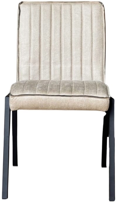 Starfurn Eetkamerstoel Tivoli - Beige Leer - Excl. Armleuning - Set van 2