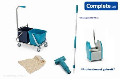 Wetrok Socar L30 professionele mopwagen 2x18L schoonmaakkar vloermopsysteem compleet