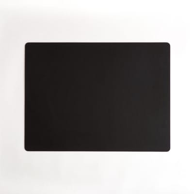 Vacavaliente Placemat & Coasters Rechthoek Placemat - Recycled Leer - 40x30 cm - Zwart