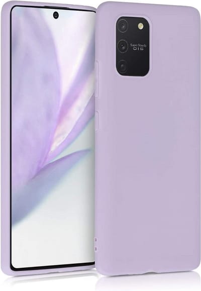 LuxeBass Hoesje geschikt voor Samsung Galaxy Note 10 Lite - Anti Scratch - Silicone case - Kunststof - Soft cover - Paars