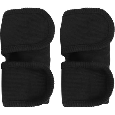 2 stuks Hond Kat Beenbrace Elleboogbeschermer Warme Kniebeschermers Chirurgie Wond Leggings Beschermer Oranje L L(for 6.5-9kg) zwart