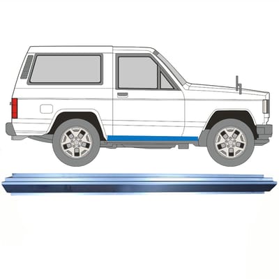 Reparatie dorpel voor Nissan Patrol K160 1979-1990 / Links = Rechts