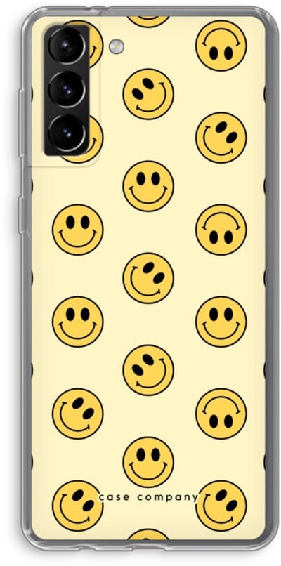 Hoesje geschikt voor Samsung Galaxy S21 Plus hoesje - Smiley N°2 - Soft Cover Telefoonhoesje - Bescherming aan alle Kanten en Schermrand