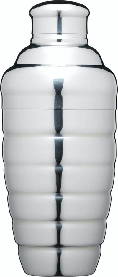 Cocktailshaker, 0.5 L, RVS, Geribbeld - BarCraft