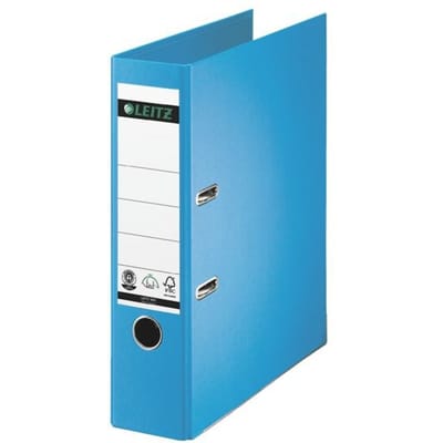 LEITZ® ordner 1007/1008, A4, rugbreedte 80 mm, per stuk, lichtblauw