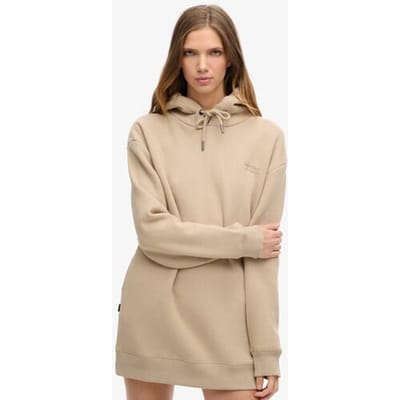 Superdry Essential Sweatjurk met Capuchon Grijs Grootte: 38-40