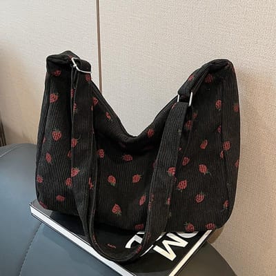 Lazy Style Tas Dames Nieuw Trendy Ins Koreaanse Versie Harajuku Schoudertas College Student Les Draagtas Dames black