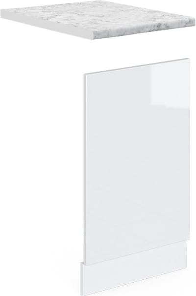 Vicco R-Line Frontpaneel – 45 cm, WB Marmer Wit Hoogglans