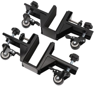 Dailygoods- Deurpaneelwagen - Compact ontwerp - Stalen constructie - 360 Graden zwenkwielen - Zware dragende trolley - Set van 2 - Transportwagen