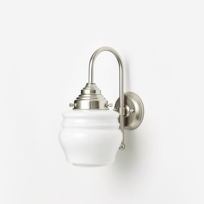 Wandlamp Bloemknop Meander Matnikkel - Art Deco Trade