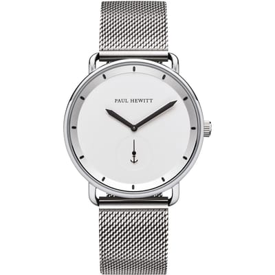 Paul Hewitt PH Breakwater White SS Mesh Strap SS 42mm PH-BW-S-W-4M