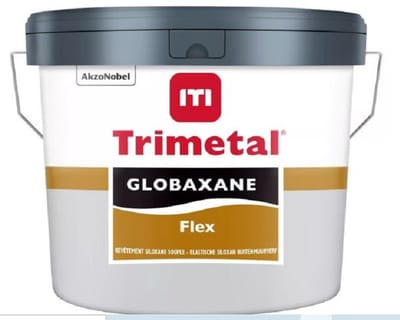 Trimetal Globaxane Flex - Watergedragen elastische waterdampdoorlatende buitenmuur verf - Kleur Levis 7351 Klei - 10 L
