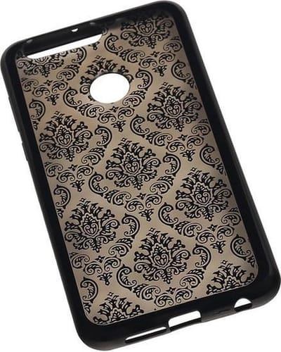 Zwart Brocant TPU back case cover hoesje voor Huawei Honor 8