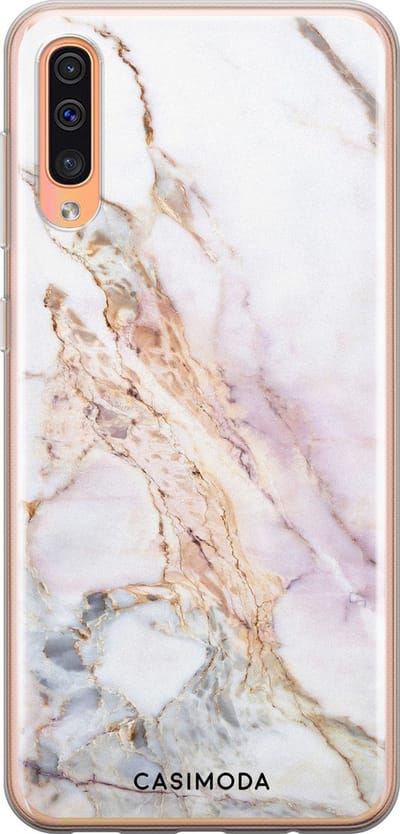 Casimoda® hoesje - Geschikt voor Samsung A50/A30s - Parelmoer Marmer - Backcover - Siliconen/TPU - Multi