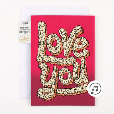 Joker Greeting - Garbage Pail Kids Endless love you Card - Grappige muzikale verjaardagskaart met glitter en stickers surprise