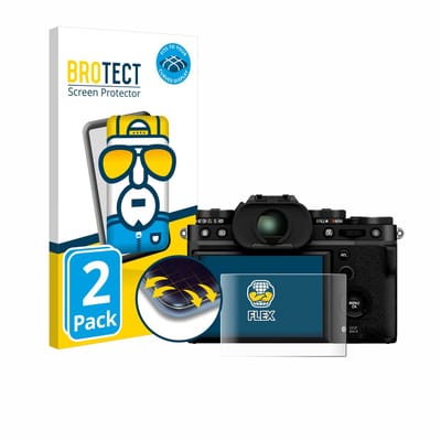 BROTECT - Screenprotector voor Fujifilm X-T5 - Folie Beschermfolie transparant volledig dekking - 2 Stuks