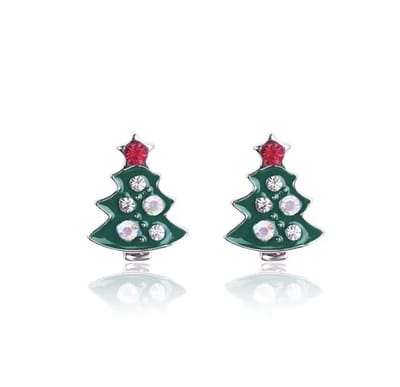 Jomide Oorknoppen Kerstboom - Zilverkleurig