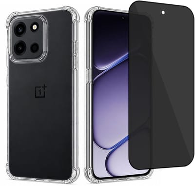 ChiGuard Hoesje & Privacy Screenprotector geschikt voor OnePlus Nord 6 Hoesje Screenprotector - Privé - Gehard Glas Cover