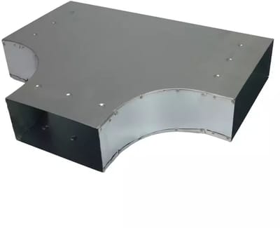 T-stuk 90 graden 220x80 - 170x80 tbv instortkanaal
