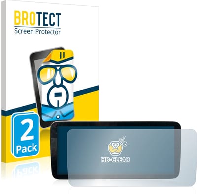 BROTECT - Screenprotector voor Mercedes-Benz V-Klasse Avantgarde Edition V 300 d - Folie Beschermfolie transparant 2 Stuks