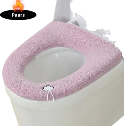 Nivard Wasbare Toiletbril Cover - Wc Bril Hoes - Toiletbril - Wc Deksel - Toiletafdekking - Verwarmde Wc Bril - Paars