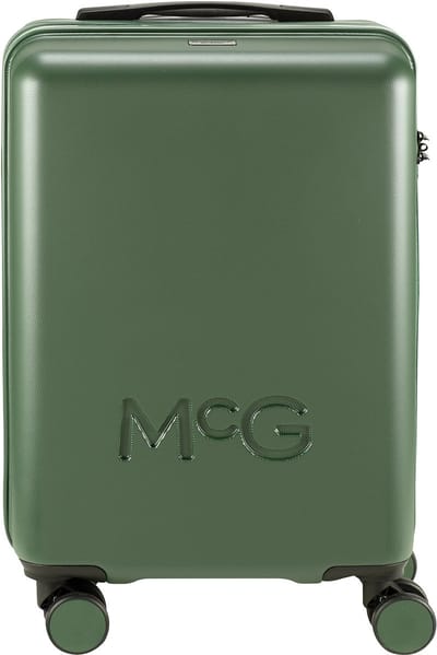 McGregor SoHo Koffer - Handbagagekoffer met 4 Dubbele Zwenkwielen en TSA-Slot - Donkergroen - 55cm