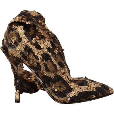 Pailletten Luipaard Pumps
