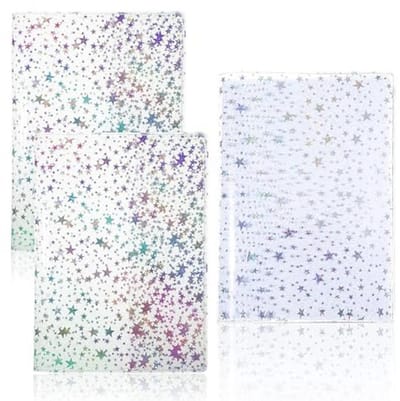 B6 Jelly Cover Transparant - 2 Stuks met Glitter Ster Ontwerp voor Notitieboeken