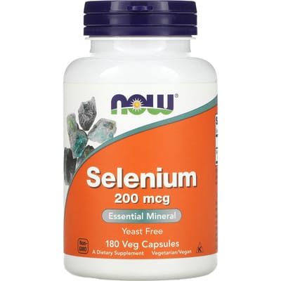 Now Foods Selenium 200mcg (180 vcaps) Standard - Vitaminen, mineralen & gezondheid - Mineralen