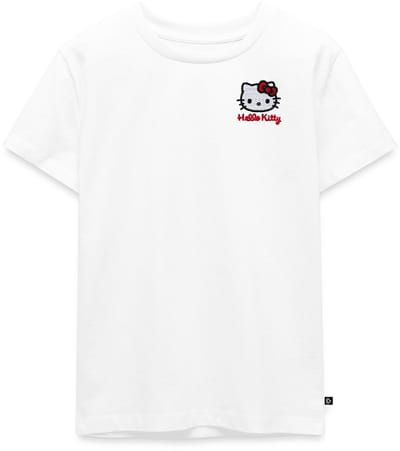 Hello Kitty Geborduurd Portret Premium T Shirt Kinderen