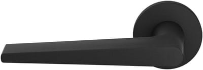 Deurkruk op rozet - Zwart - RVS - GPF - GPF2060.61.00 Piko Deurklink op ronde zwart, 50x8mm