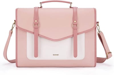 Dames Laptophandtas 15,6 inch - PU-leer, Grote Schoudertas, Zwart