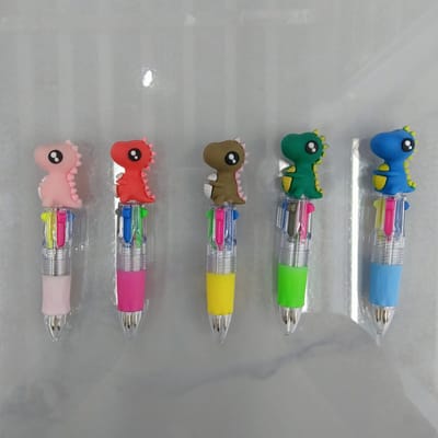 Duckiez 6 Color Ballpen. Dino - 1 stuk