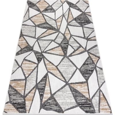 Kleden Rugsx Sisal tapijt SISAL COOPER Mozaiek22208 ecru / 140x190 cm