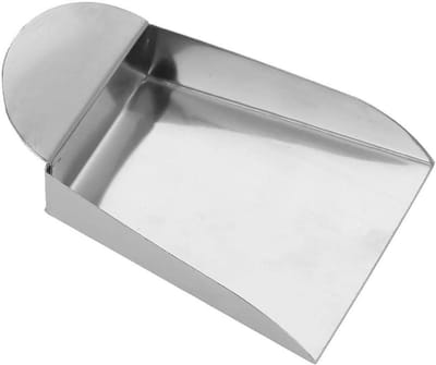 Sieradenschep - Mini Schep - Kralen Sorteren - Met Plaat Handvat - 8 x 5 x 3 cm - Zilverkleurig
