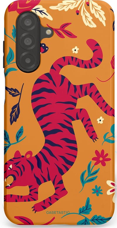 Casetastic Hoesje Geschikt voor Samsung A26 - Stijlvolle Beschermende Duo-layer Case - Zonnetijger