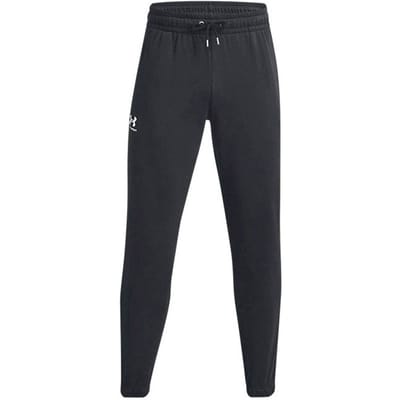 Under Armour UA Icon Fleece Jogger-BLK Heren Sportbroek - Zwart - Wit