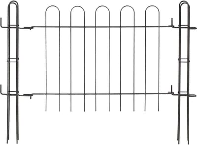 KADAX Tuinpoort, stalen stang, gepoedercoate tuinhek met metalen bevestigingen, vijverhek, decoratieve omheining voor tuin, vijver, boom, kortingen, hekelementen (tuinpoort voor 70 cm)