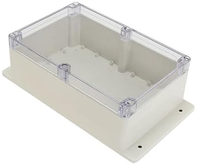 Waterdichte Elektronische Projectdoos van ABS Kunststof met Grijze/Transparante Deksel voor Bescherming en Opslag van Elektronica