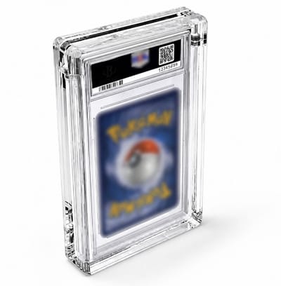 Acryl display – Slab display voor TCG kaarten - geschikt voor PSA graded kaarten - UV-bescherming en magnetische sluiting – PSA graded card display