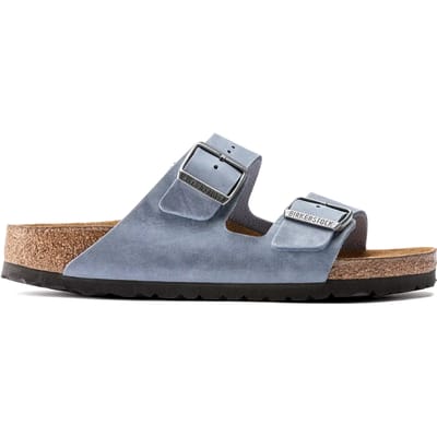Birkenstock Arizona Slippers Dusty Blue Narrow-fit |  Blauw | Nubuck | Maat 45