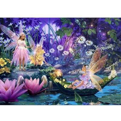 Peinture Diamant 5D DIY Ange Point de Croix Mosaïque Diamant Fleurs Image de Strass Décoration 20X30CM gray