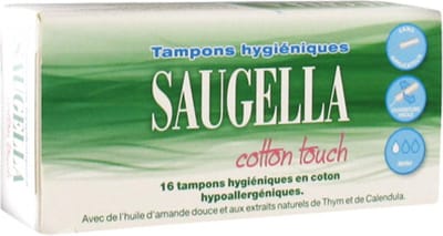 Saugella Cotton Touch 16 Mini Hygiënische Tampons