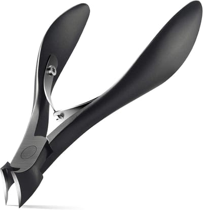 SnelShoppen - Precision Toenail Trimmer voor Dikke of Ingroeiende Teennagels, Chirurgisch Roestvrij Staal 4R13, Zwart, Geschikt voor Diabetes, Leeftij