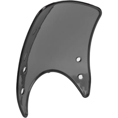 Pare-brise de moto Retrofit Vintage pour 5 ?Phares à moteur de 7 pouces, pare-brise en polycarbonate, gris gray